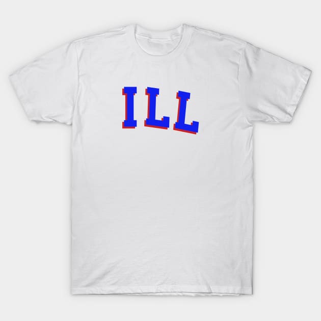 ILL Sixers (Blue letters) T-Shirt by Philly Drinkers